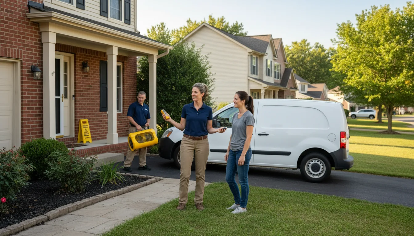 Residential water damage restoration in Imperial, MO